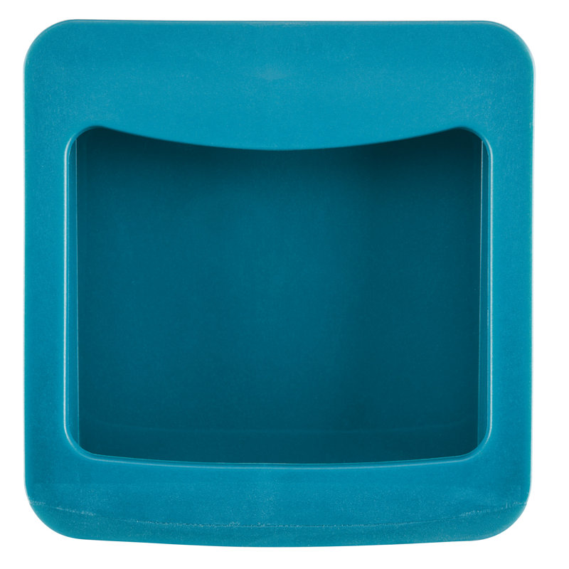 Teal Stainless Steel Box Grater with Container