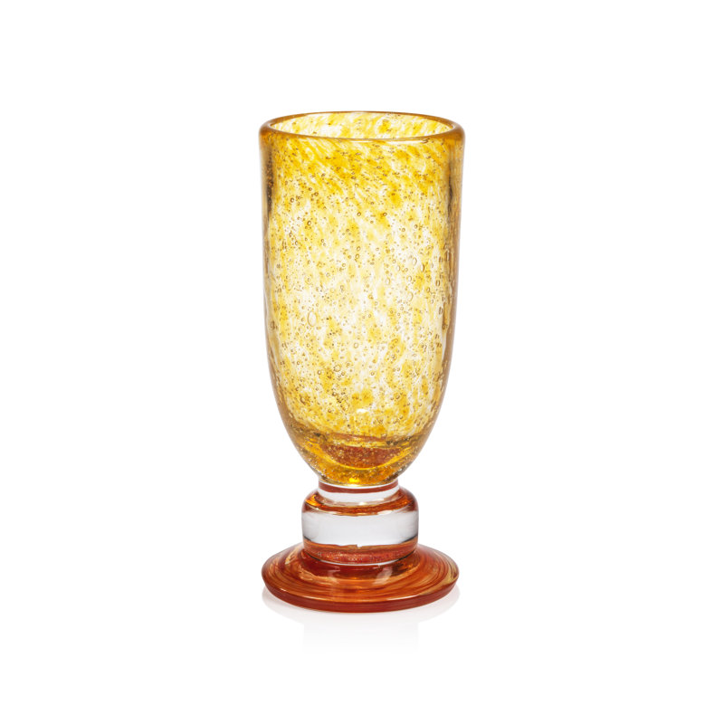 Northfleet 4-Piece Set Mimosa / Bellini Glasses, Yellow / Orange Base