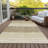 Washable Striped Indoor / Outdoor Rug-1740522327