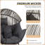 Fauteuil à bascule d'extérieur avec coussin Calcedonio-1313012076