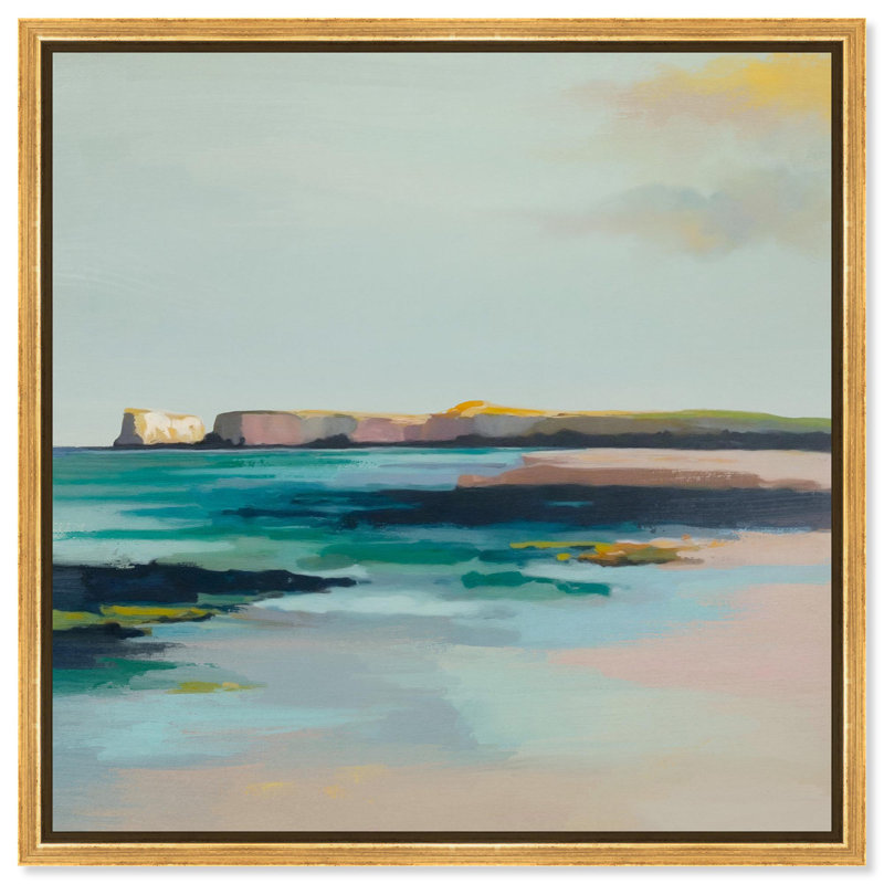 «Coastal Views», reproduction d'art sur toile par Art Remedy, H 24 po x l 24 po, Structure noire