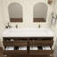 Meuble-lavabo mural double 60 po Victoria-94524407