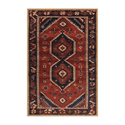 Tapis brun turc lavable à la machine
