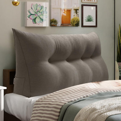 Sit-up Back Comfort Large Triangular Bolster Headboard Reading Wedge Pillow Compression