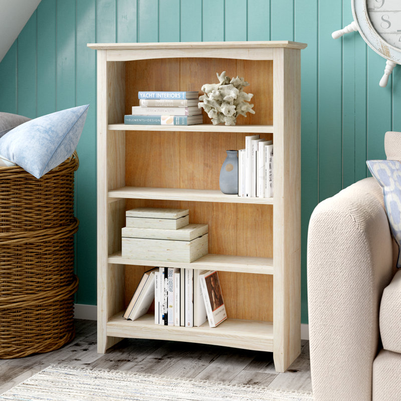 Aspatria Bookcase, (4 Shelves) 48" H x 32" W x 12" D, Unfinished