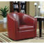 Fauteuil demi-tonneau pivotant de 29,5 po Melvyn-217796570