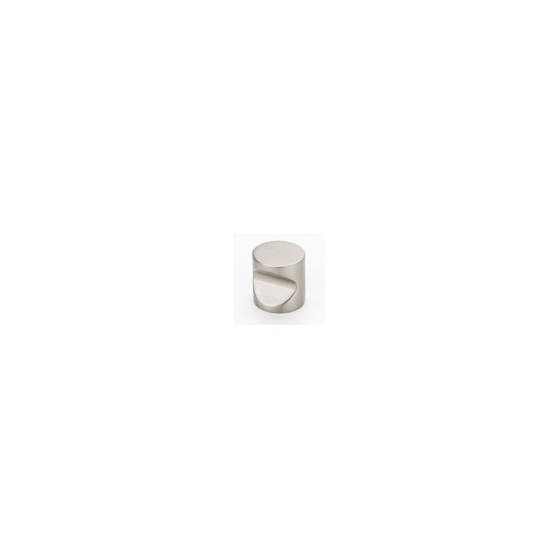 Contemporary I Cylindrical Knob, Satin Nickel, 1" H x 1" W x 1" D