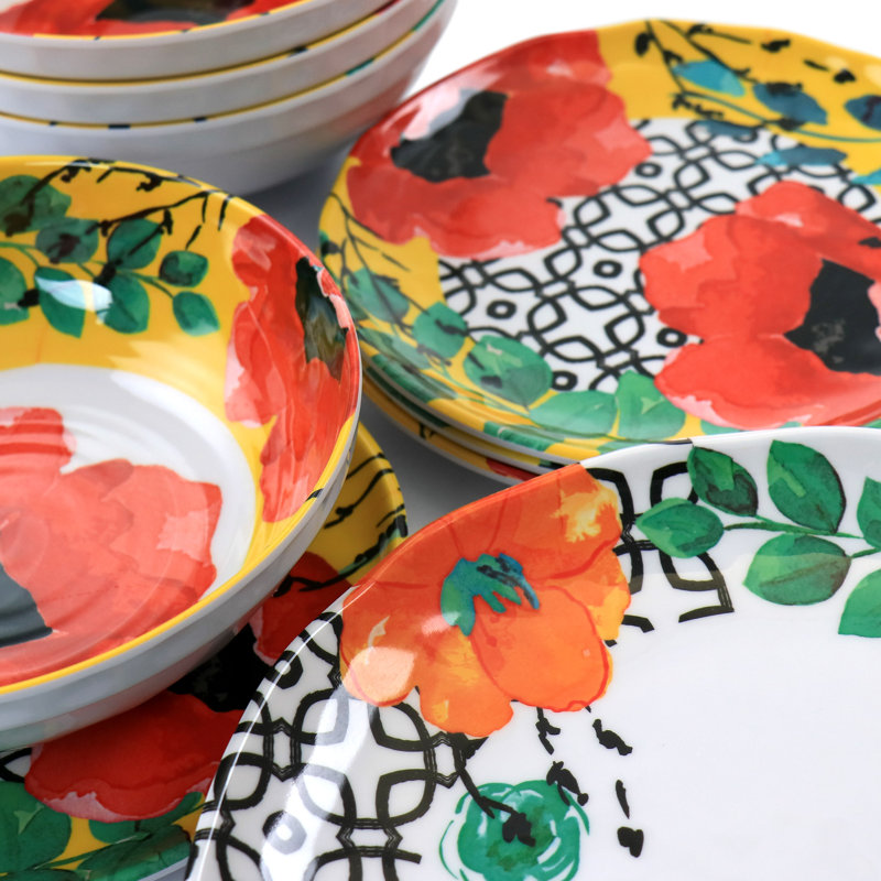 Mana Piece Melamine Dinnerware Set - Service for 4