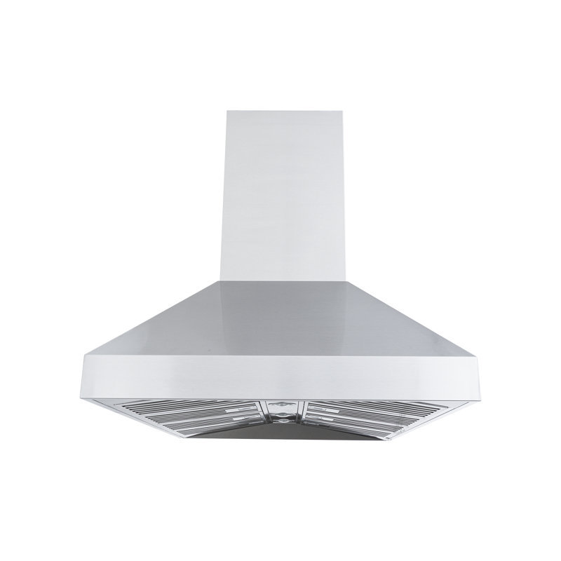 PROLINE 36-Inch Professional Island Range Hood, Ducted, 1800 CFM, Stainless Steel, LED Lights, LCD Touch Control, ULTRA-QUIET Blower Motor, 4 Speed, 3-Year Warranty