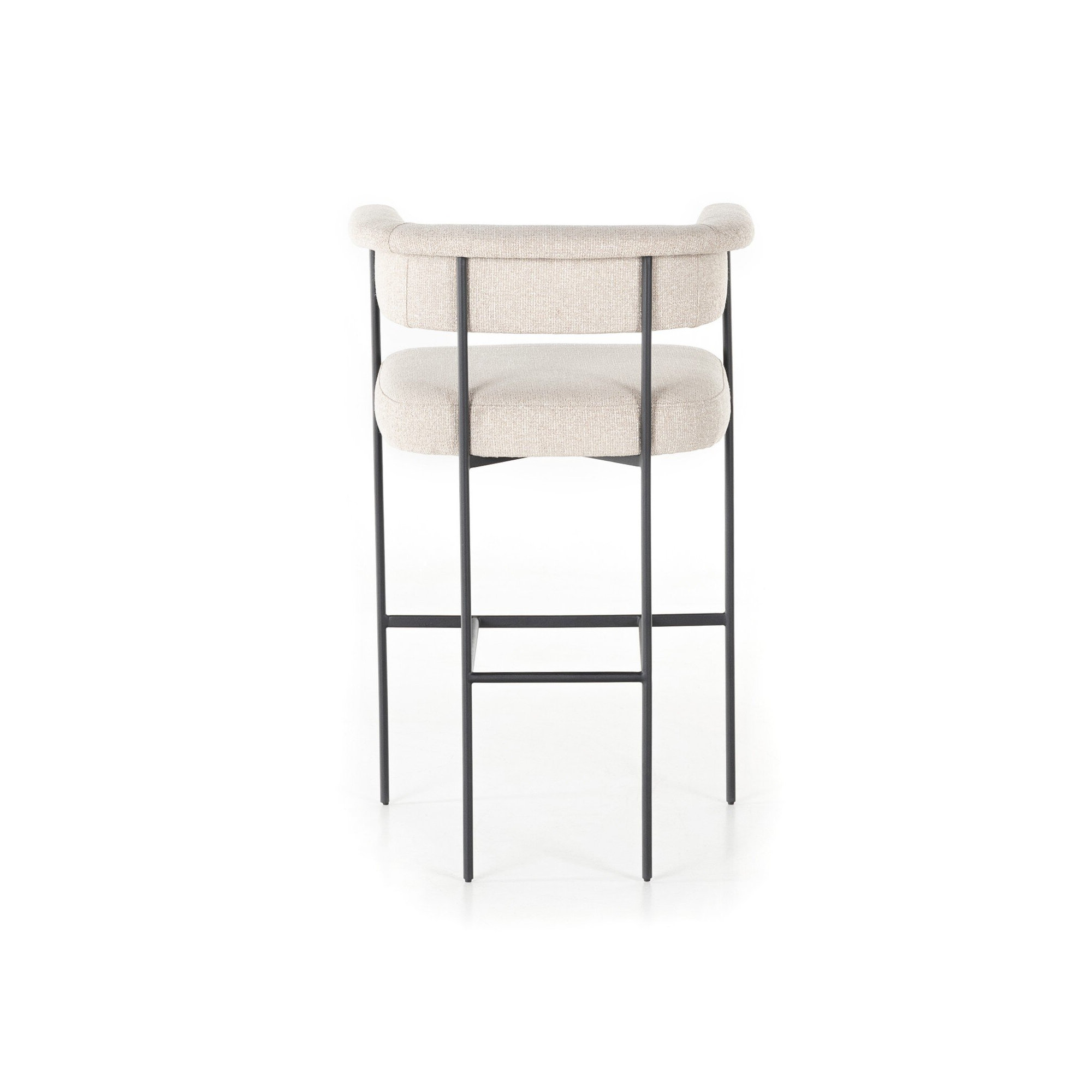 Lyssa Counter and Bar Stool, Light Camel Polyester, Solid, Bar Stool (30.5" Seat Height)
