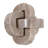 Rounded Knot Marble Decorative Object for Living Room Decor - Sculptural Tabletop Accent Piece for Coffee Table, Shelf or Home Decoration - 5", Tan
