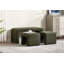 Ensemble de banc de repose-pieds gigogne 3 pièces de 41 po de largeur moderne 41 po pour salon ou chambre à coucher, sans assemblage-2004786425