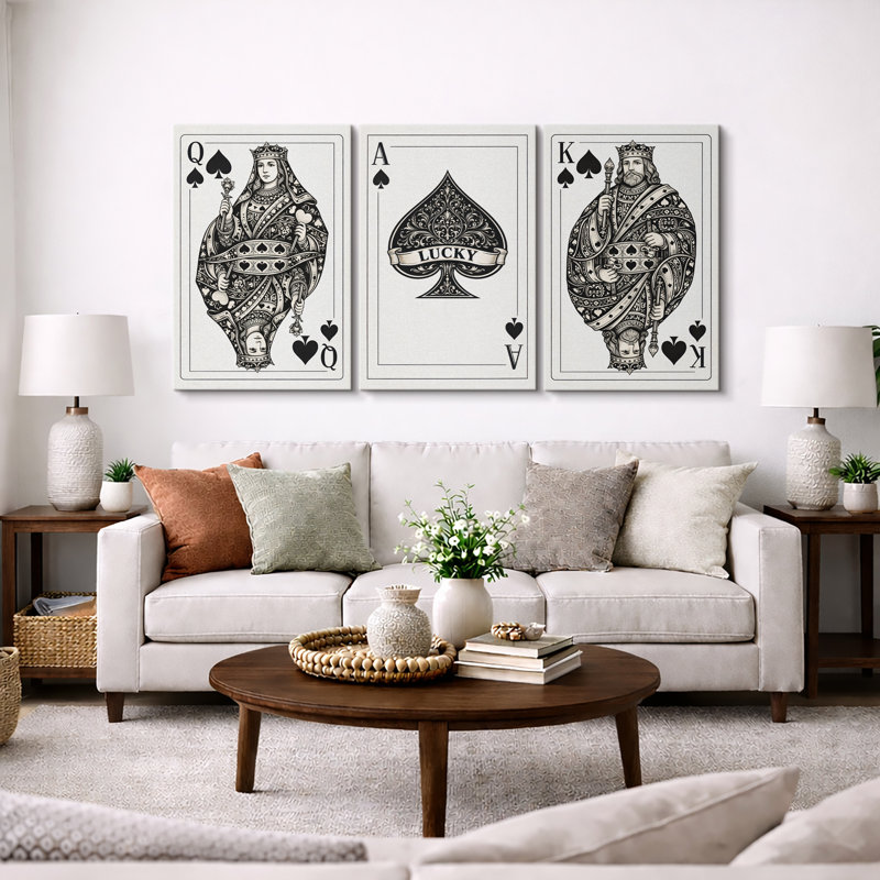 Reproduction de giclée sur toile encadrée 3 pièces, Toile tendue, H 36 po x l 72 po x P 1,5 po
