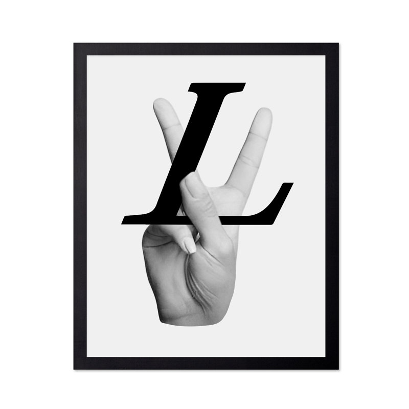 Enseigne Louis Vuitton, 24"H x 32"W, Poster, Black Framed