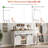 Rustic Farmhouse Sideboard Buffet Cabinet, Features Sliding Barn Door, Three Spacious Drawers-1378671149-1378671139