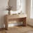 Curved Edge 47.24" Width MDF Console Table With 2 Drawers Storage Entryway Table-842762940