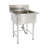 40.5X27x24” Freestanding Utility Sink with Backsplash