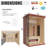 Meissalivve Full Spectrum Sauna Yk8005 For Home, 2 Person Indoor Infrared Sauna Room With 10 Minutes Warm-up Heate, Canadian Wood Home Infrared Sauna With Bluetooth And Tempered Glass-123043590