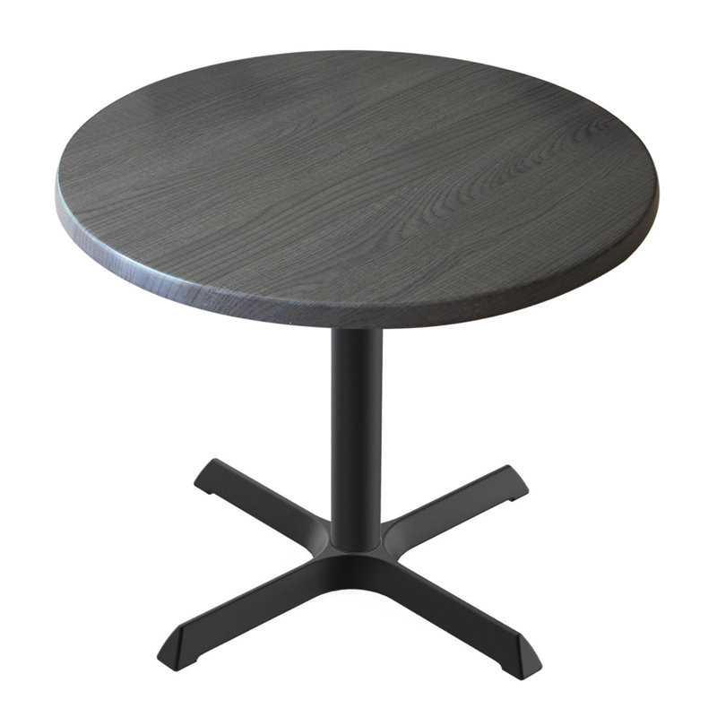 30" Tall, Indoor/Outdoor Table, Charcoal, 30" L x 30" W