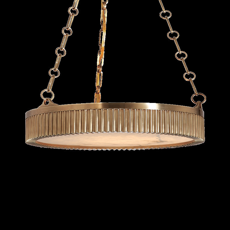 Lynden Pendant, 22" / Aged Brass