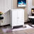 Bathroom Floor Storage Cabinet, 3 Layer Storage Unit With 2 Adjustable Shelf And Double Door