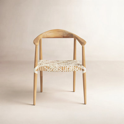 Kazbah Genuine Leather Dining Armchair