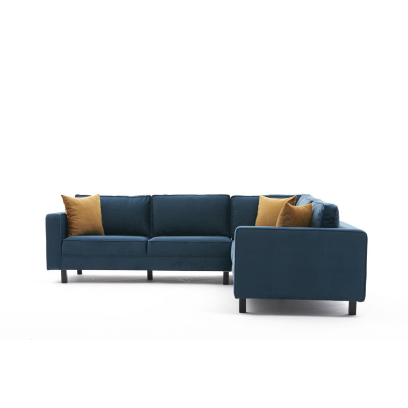 Breaanna Upholstered Sectional, Oil Green 100% Polyester