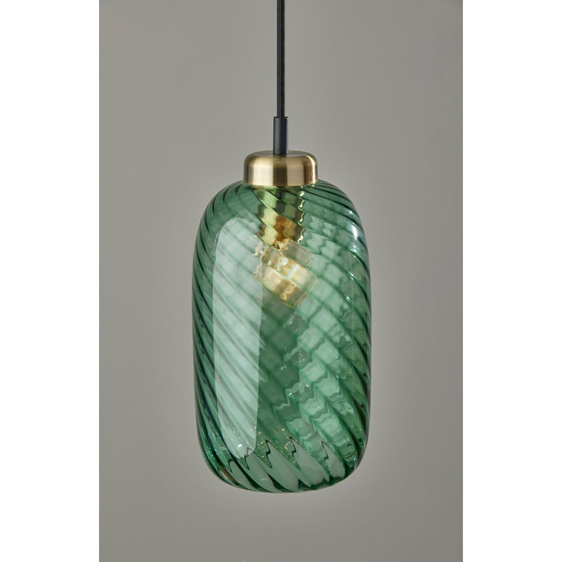 Luminaire suspendu cylindrique unique à 1 lumière