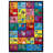 Jeromy Tufted Kids Purple/Blue/Orange Multi-Colored Non-Slip Rubberback Area Rug-260718015