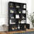 70.87" Tall Bookshelf with 10 Cubes and 3 Doors