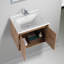 Meuble-lavabo flottant 24 po avec lavabo en céramique Bern-1945311320