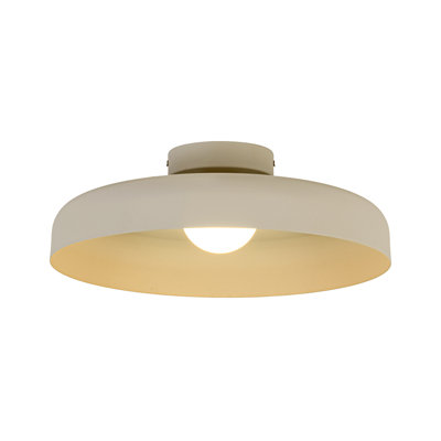 1-Light Dome LED Semi Flush Mount 