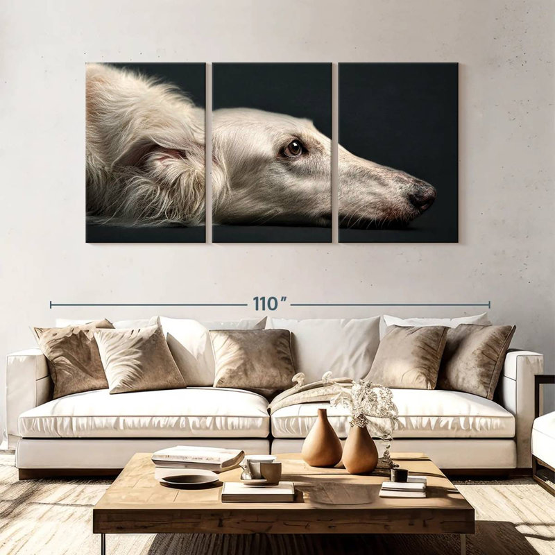 Brampt Loyal Dog, 45" H x 92" W