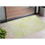 Tapis extérieur lavable et antidérapant 2 pi x 3 pi vert et blanc