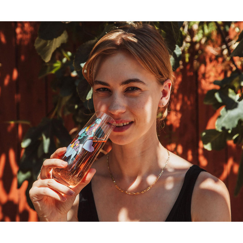 The Holiday Aisle® Brienne 2 pièces 9 oz. Ensemble de verres en verre
