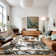 Monaco Series Abrstract Black/Gray/Ivory/Beige Area Rug