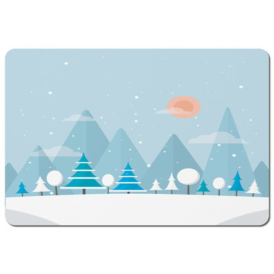 Foley Polyester, Wood/Bamboo No Pattern Rectangle Placemat