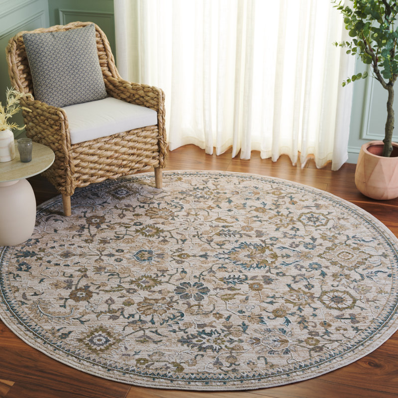 Finley 322 Performance Oriental Rug, Round 6'7"
