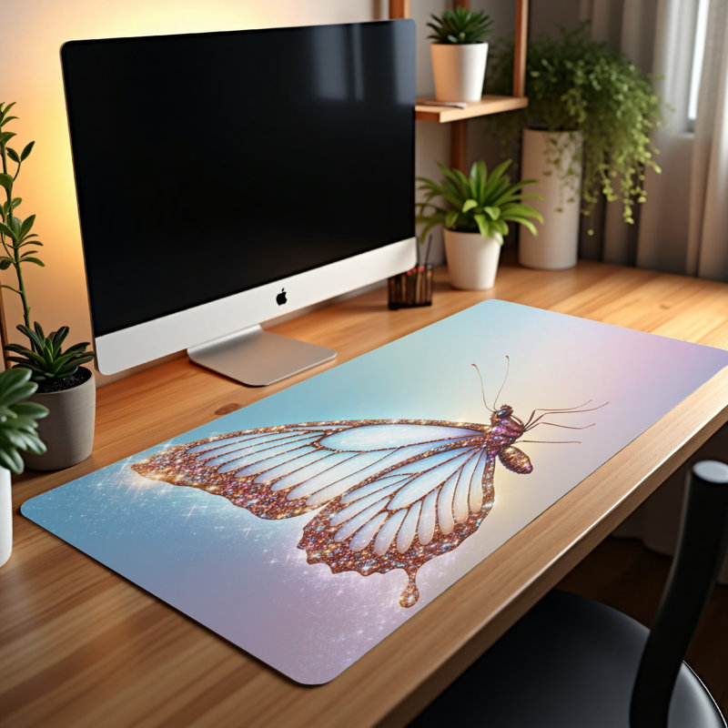 Polyester Desk Pad, 14.4x12.1