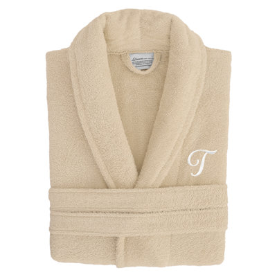  Turkish Cotton Terry Cloth Mid-Calf Bathrobe with Pockets
