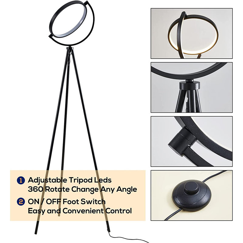 Lampe trépied 17 po Antaneice