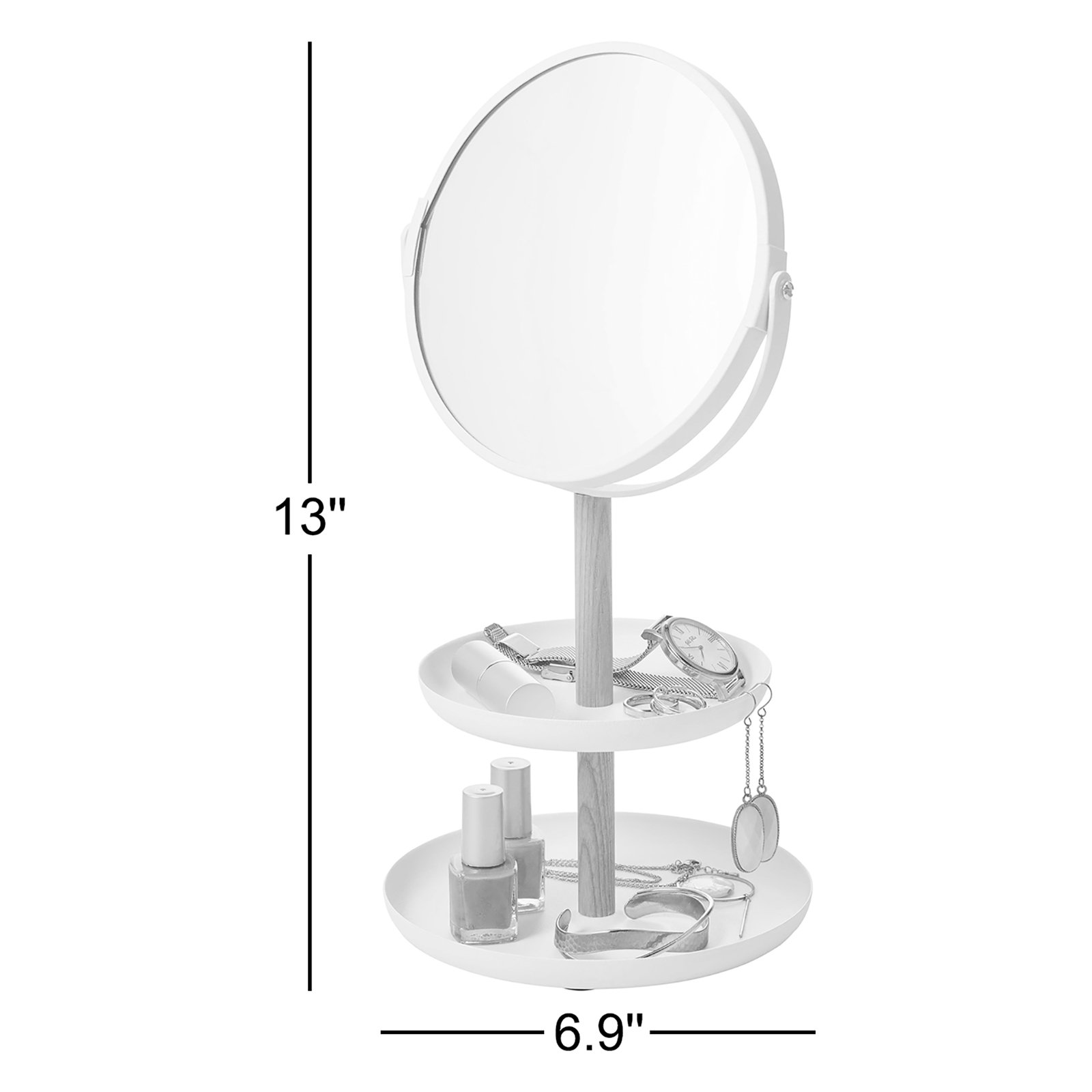 Yamazaki Home Steel Bathroom Accessory Tray