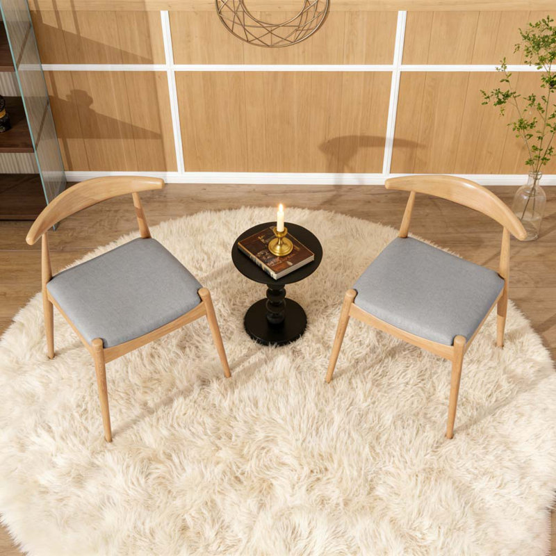Dining Chairs with Ergonomic Backrest