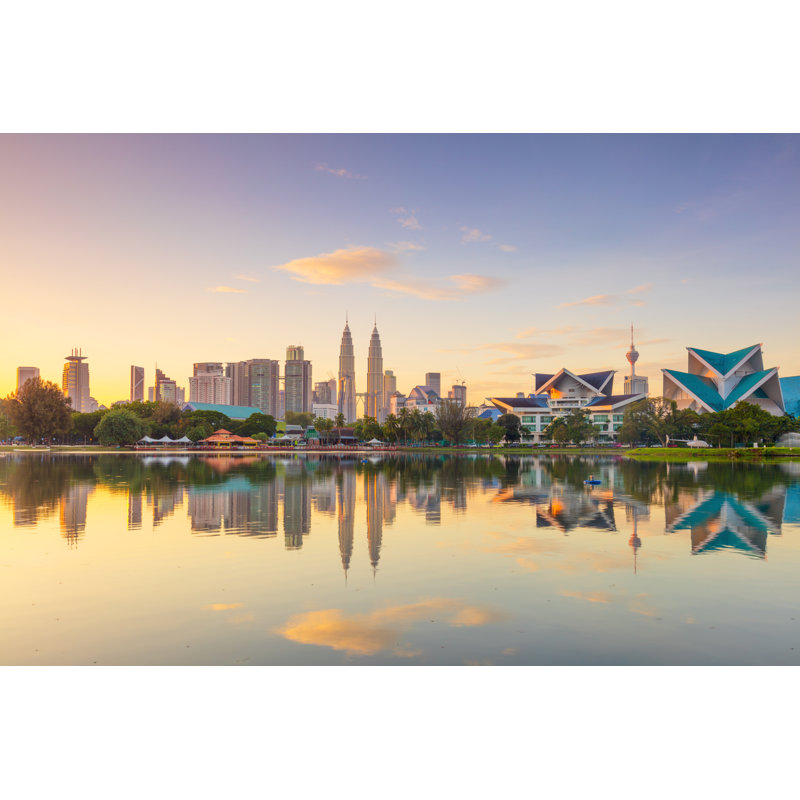 Roldene Kuala Lumpur City Waterfront - Wrapped Canvas Print, 81cm H x 122cm W x 3.8cm D