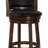 Abner Swivel Upholstered Faux Leather Counter Stool