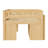 Full-Size Loft Bed with Storage Cabinet, Chalkboard Panel & Open Shelves for Kids & Teens, natural-1207096809