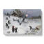 Children Sledging by Bruno Liljefors - Wrapped Canvas-61850941