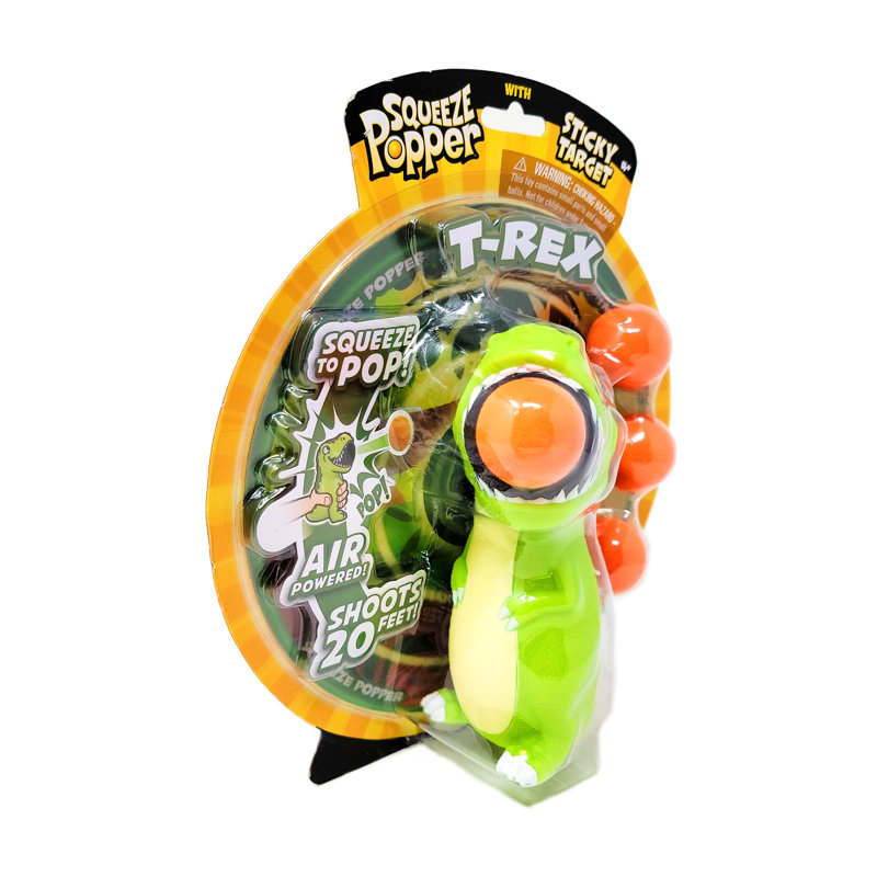 T-Rex Squeeze Popper avec cible collante
