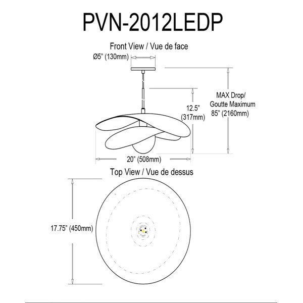 Dimensions du produit