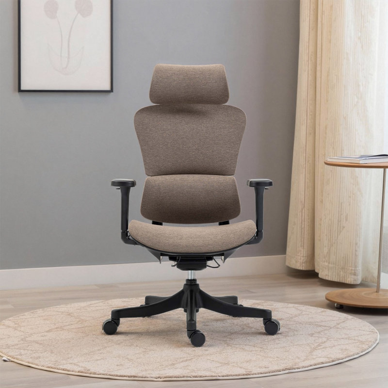 AeroErgo Ergonomic Mesh Office Chair with Adjustable Headrest and  Armrest, Brown, Black